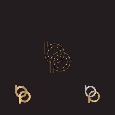 bp veya pb logosu ve simge tasarımı