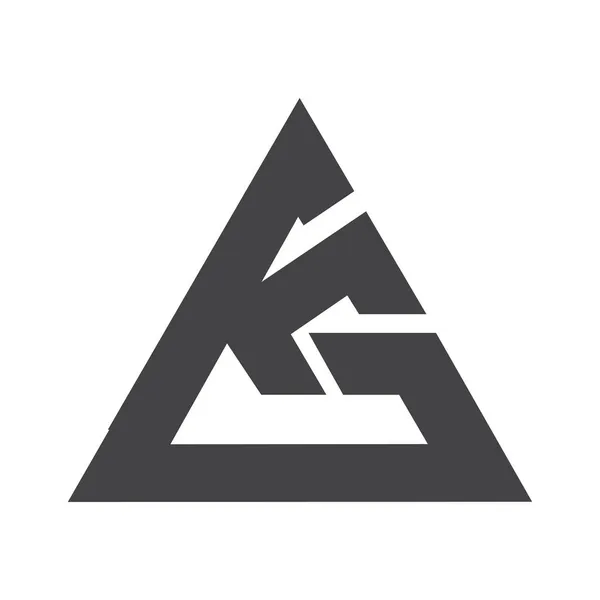 Iniciales Del Alfabeto Logo — Archivo Imágenes Vectoriales