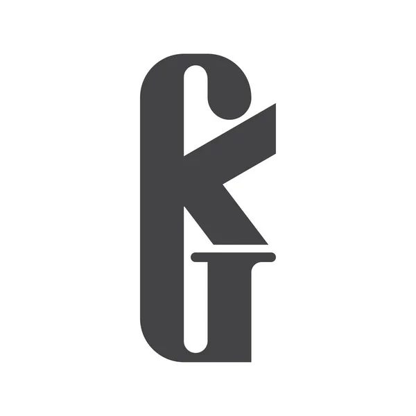 Initiales Alphabétiques Logo — Image vectorielle