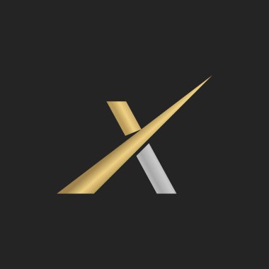 YX, XY, X ve Y Soyut ilk harfli harf logosu tasarımı