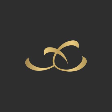 YX, XY, X ve Y Soyut ilk harfli harf logosu tasarımı