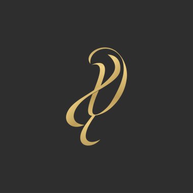 YX, XY, X ve Y Soyut ilk harfli harf logosu tasarımı