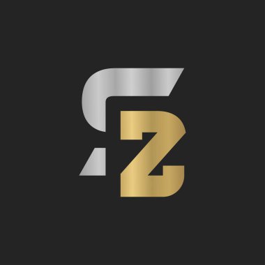 Alfabe Baş harfleri SZ, ZS, Z ve S logosu