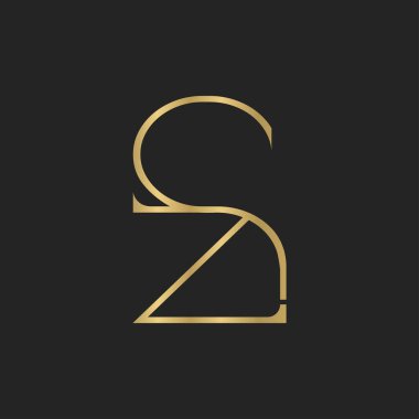 Alfabe Baş harfleri SZ, ZS, Z ve S logosu