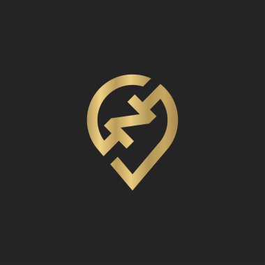 Alfabe Baş harfleri SZ, ZS, Z ve S logosu