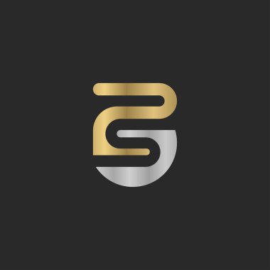 Alfabe Baş harfleri SZ, ZS, Z ve S logosu