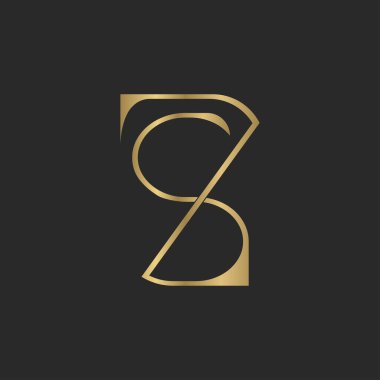 Alfabe Baş harfleri SZ, ZS, Z ve S logosu