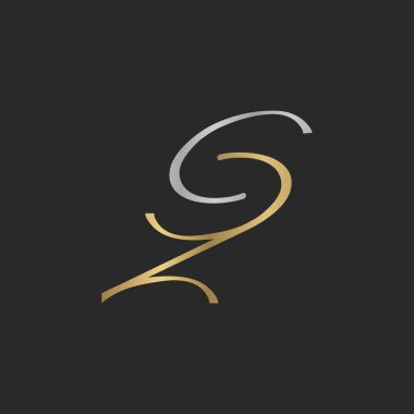 Alfabe Baş harfleri SZ, ZS, Z ve S logosu