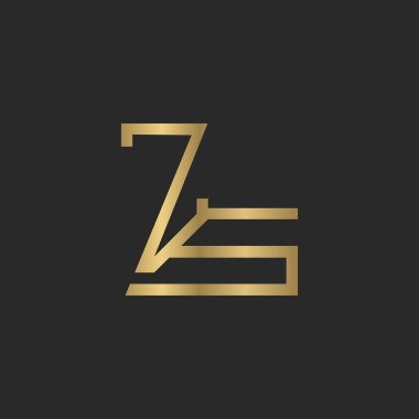 Alfabe Baş harfleri SZ, ZS, Z ve S logosu