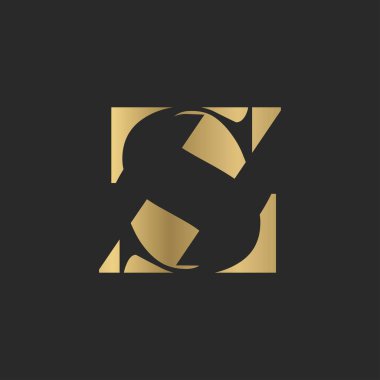 Alfabe Baş harfleri SZ, ZS, Z ve S logosu