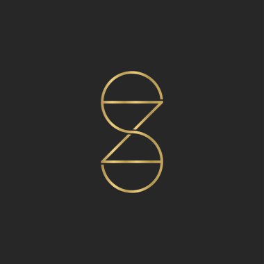 Alfabe Baş harfleri SZ, ZS, Z ve S logosu