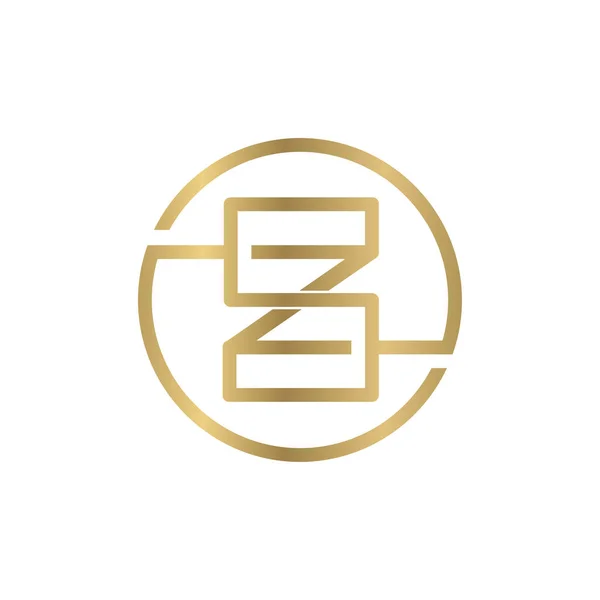 Alfabe Baş Harfleri Logosu — Stok Vektör