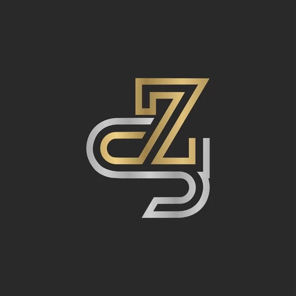 英文字母首字母标识Sz Z和S — 图库矢量图片
