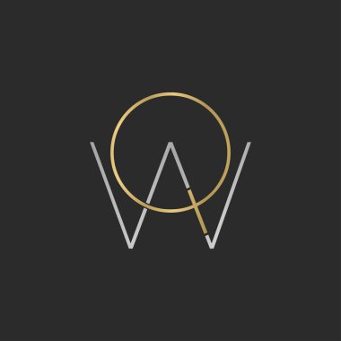 Alfabe Baş Logosu QW, WQ, W ve Q