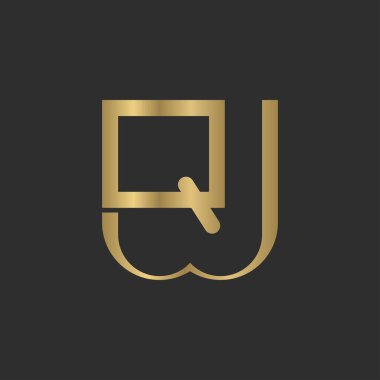 Alfabe Baş Logosu QW, WQ, W ve Q