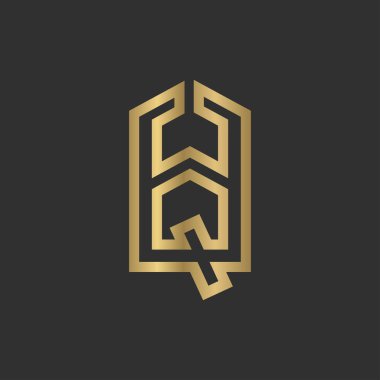 Alfabe Baş Logosu QW, WQ, W ve Q