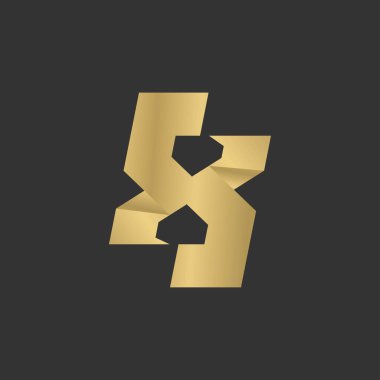 Alphabet Initials logo XS, SX, X and S