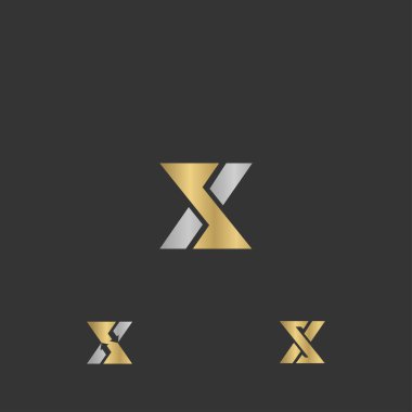Alphabet Initials logo XS, SX, X and S