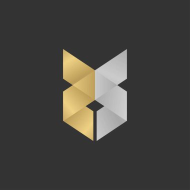 Alphabet Initials logo XS, SX, X and S