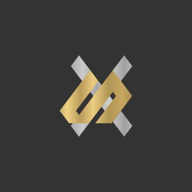 Alphabet Initials logo XS, SX, X and S