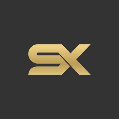 Alphabet Initials logo XS, SX, X and S