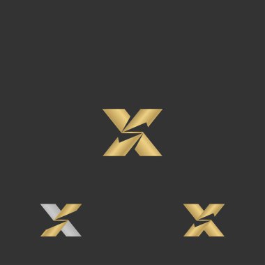 Alphabet Initials logo XS, SX, X and S