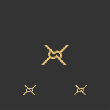 Alphabet Initials logo XS, SX, X and S