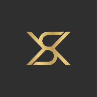 Alphabet Initials logo XS, SX, X and S