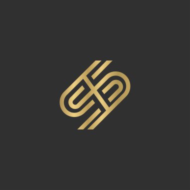 Alphabet Initials logo XS, SX, X and S