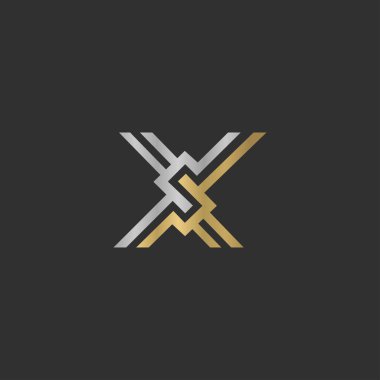 Alphabet Initials logo XS, SX, X and S