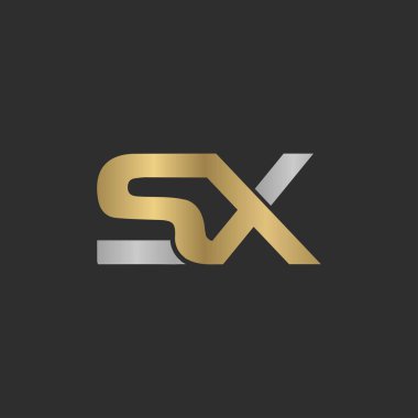 Alphabet Initials logo XS, SX, X and S