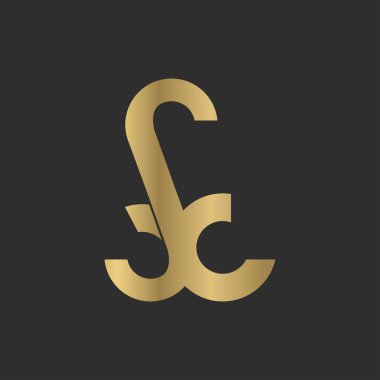 Alphabet Initials logo XS, SX, X and S