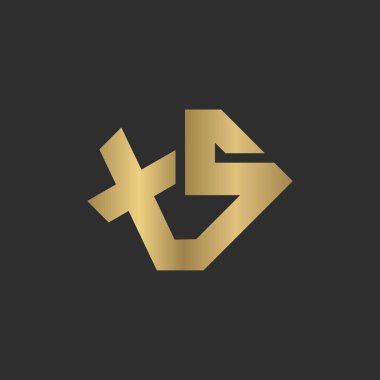 Alphabet Initials logo XS, SX, X and S