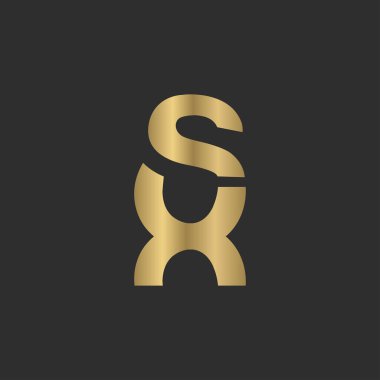 Alphabet Initials logo XS, SX, X and S
