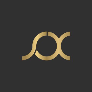 Alphabet Initials logo XS, SX, X and S