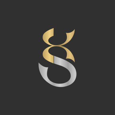 Alphabet Initials logo XS, SX, X and S