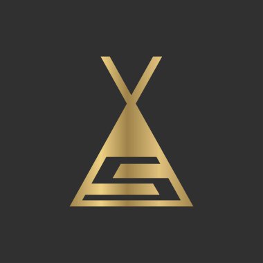 Alphabet Initials logo XS, SX, X and S