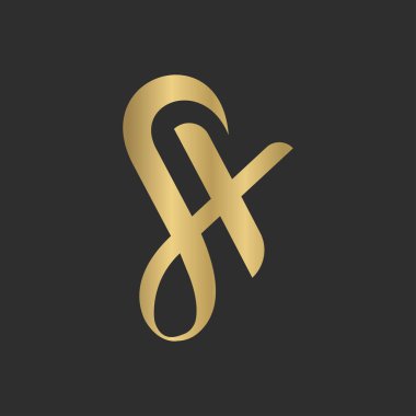 Alphabet Initials logo XS, SX, X and S