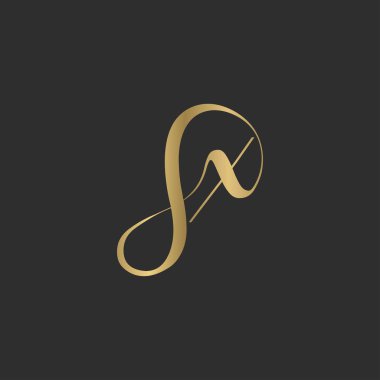 Alphabet Initials logo XS, SX, X and S