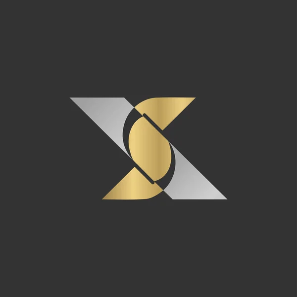 Alphabet Initials Logo — Stok Vektör
