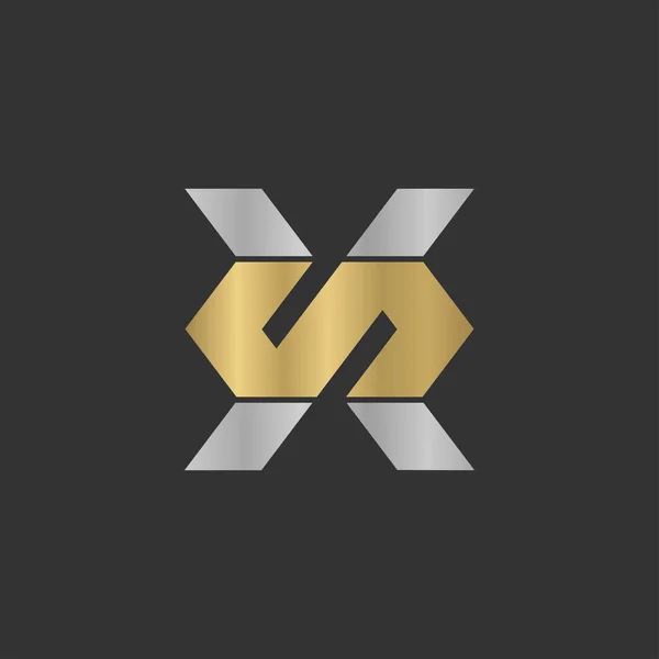 Alphabet Initials Logo — ストックベクタ