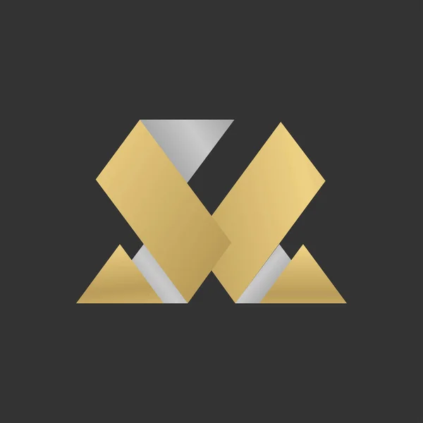 Alphabet Initials Logo — Vector de stock