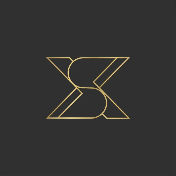 Alphabet Initials Logo — 图库矢量图片