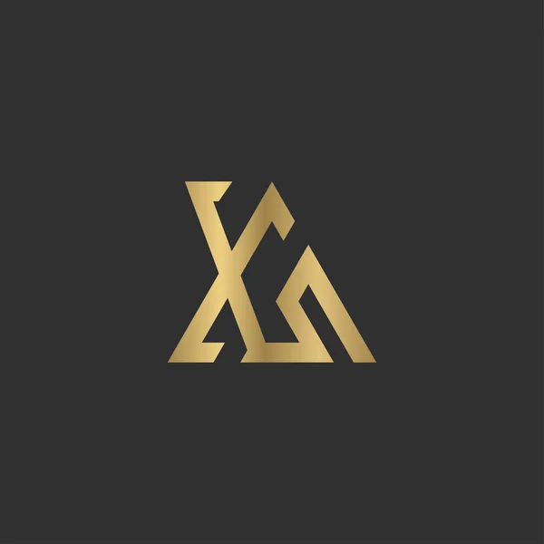 Logotipo Das Iniciais Alfabeto — Vetor de Stock