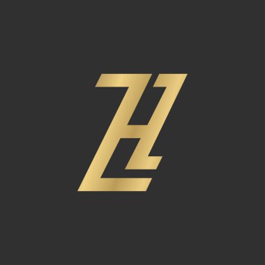 Alfabe Baş harfleri HZ, ZH, H ve Z logosu