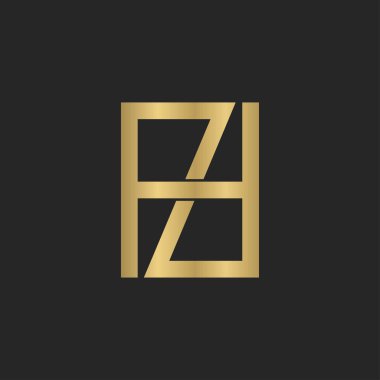 Alfabe Baş harfleri HZ, ZH, H ve Z logosu