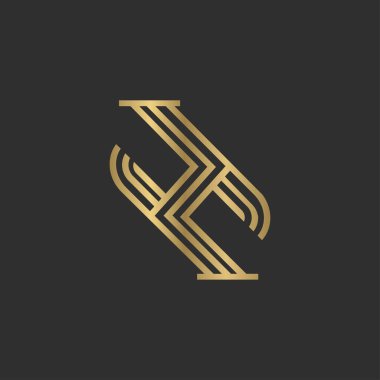 Alfabe Baş harfleri HZ, ZH, H ve Z logosu