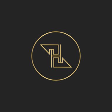 Alfabe Baş harfleri HZ, ZH, H ve Z logosu