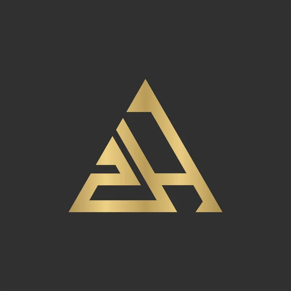 Alphabet Initials Logo — Vetor de Stock
