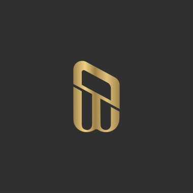 Alfabe Baş harfleri DW, WD, D ve W logosu